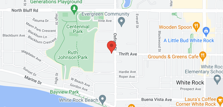 map of 14776 THRIFT AVENUE